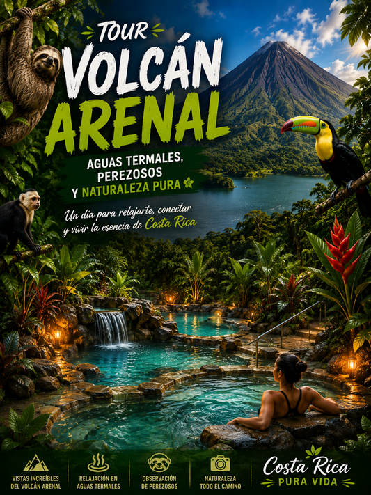 ARENAL VOLCANO SLOTH TOUR AND HOT SPRINGS